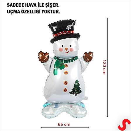 Kardan Adam Folyo Balon 120cm x 65cm