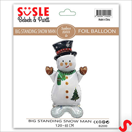 Kardan Adam Folyo Balon 120cm x 65cm