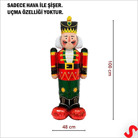 Kurşun Asker Folyo Balon 100cm x 48cm