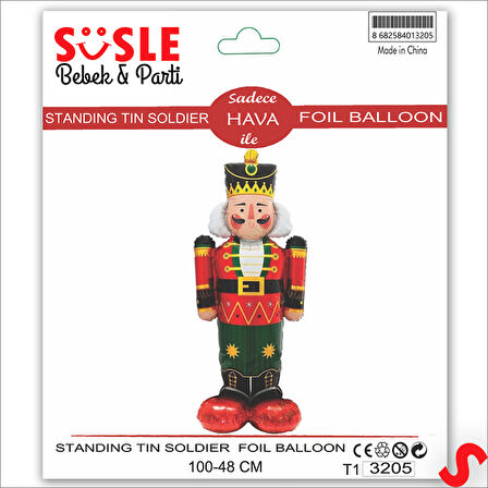 Kurşun Asker Folyo Balon 100cm x 48cm