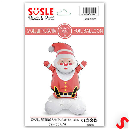 Noel Baba Folyo Balon 59cm x 35cm