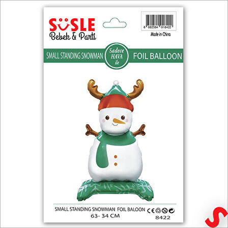 Boynuzlu Kardan Adam Folyo Balon 63cm x 34cm