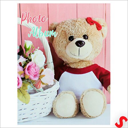 Bebek Fotoğraf Albümü, 10cm x 15cm x 100 Resimlik - Pembe