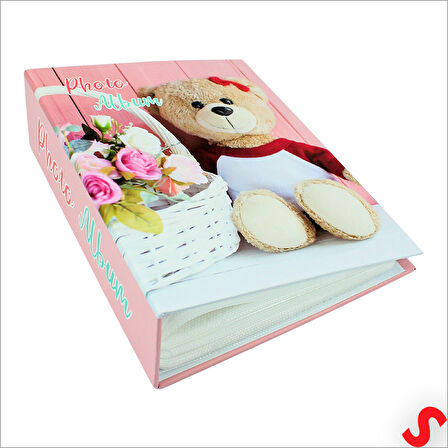 Bebek Fotoğraf Albümü, 10cm x 15cm x 100 Resimlik - Pembe