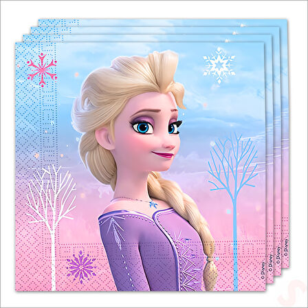Frozen 2 Wind Spirit Peçete - 33cm x 33cm - 20 Adet