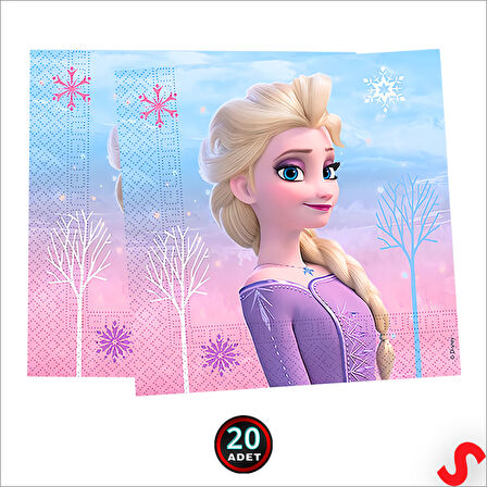 Frozen 2 Wind Spirit Peçete - 33cm x 33cm - 20 Adet