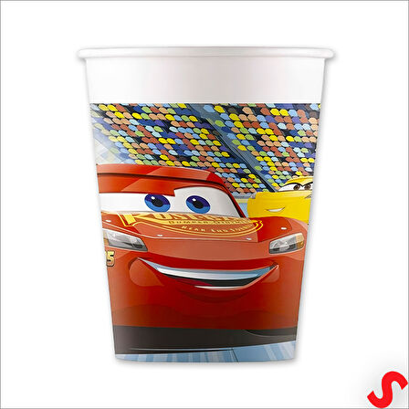 Cars 3 Next Generation Karton Bardak - 8 Adet
