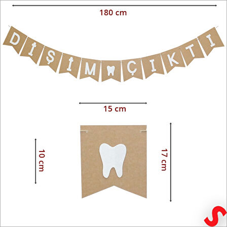 Dişim Çıktı Kraft Banner - 180 cm
