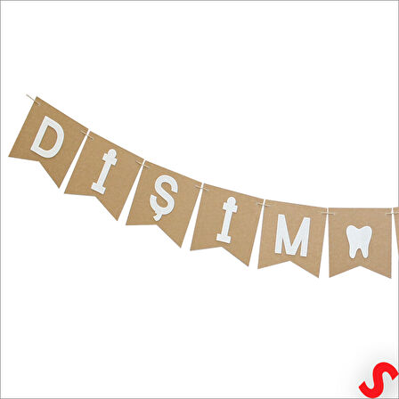 Dişim Çıktı Kraft Banner - 180 cm