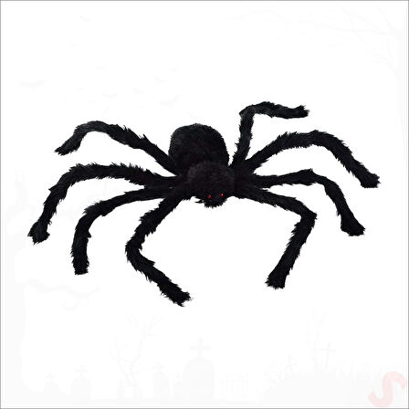 Tüylü Pelüş Örümcek, 20 cm
