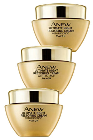 Avon Anew Ultimate Multi-Performance Gece Kremi 50 Ml. Üçlü Set