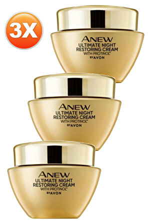 Avon Anew Ultimate Multi-Performance Gece Kremi 50 Ml. Üçlü Set