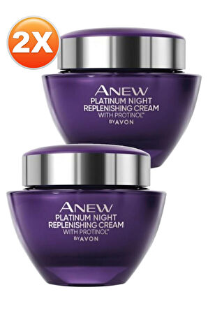 Avon Anew Platinum Gece Kremi 50 Ml. İkili Set