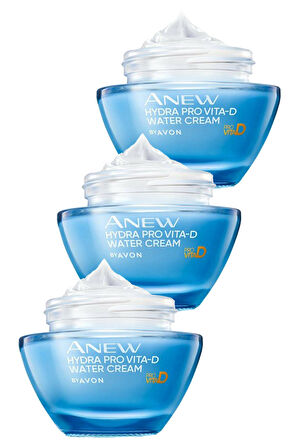 Avon Anew Hydra Pro Vita D Su Bazlı Yüz Kremi 50 Ml. Üçlü Set