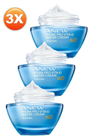 Avon Anew Hydra Pro Vita D Su Bazlı Yüz Kremi 50 Ml. Üçlü Set