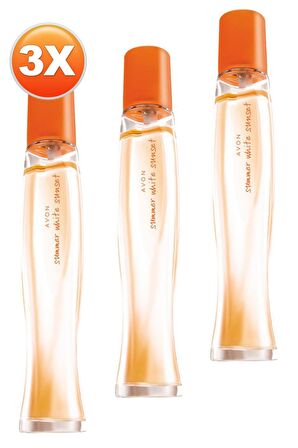 Summer White Sunset Kadın Parfüm Edt 50 Ml. Üçlü Set