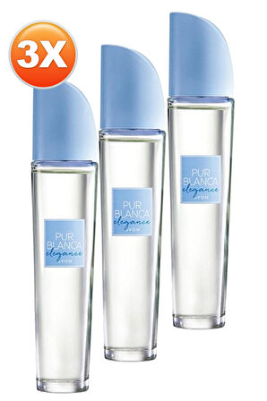 Avon Pur Blanca Elegance Kadın Parfüm Edt 50 Ml. Üçlü Set