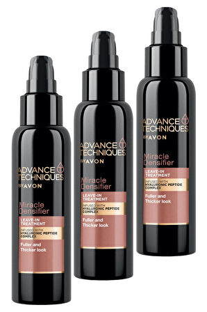 Avon Advance Techniques Miracle Densifier Leave-In Treatment 100 Ml. Üçlü Set