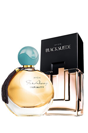 Avon Black Suede Erkek Parfüm ve Far Away Infinity Kadın Parfüm Paketi
