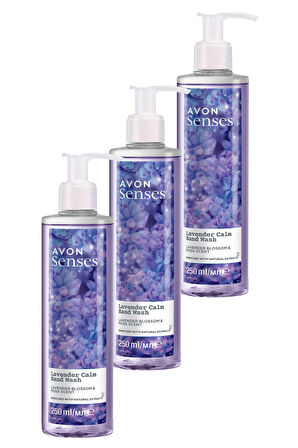 Avon Senses Lavander Calm Lavanta ve Misk Kokulu Sıvı El Sabunu 250 Ml. Üçlü Set