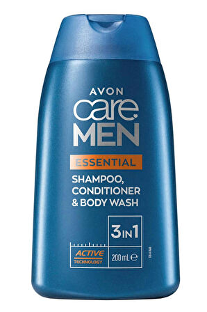 Avon Care Men Essential Tıraş Jeli ve 3’ü 1 arada Sampuan, Bakım Kremi ve Dus Jeli Paketi