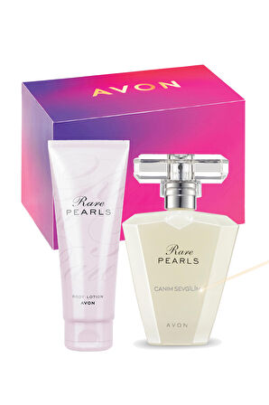 Avon Canım Sevgilim Yazılı Rare Pearls Parfüm Hediye Kutulu Paket