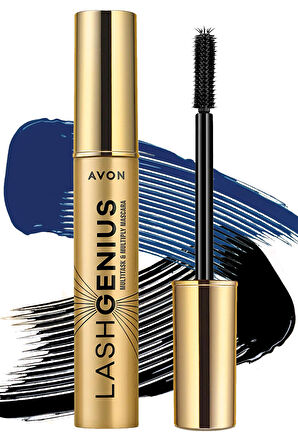 Avon True Lash Genius 5 Etkili Mavi Siyah Maskara ve Maskara Bazı Paketi