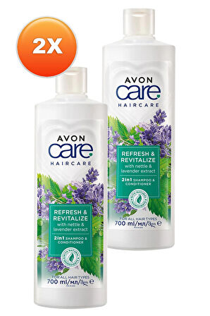 Avon Care Isırgan Otu ve Lavanta Özleri Içeren Şampuan ve Saç Kremi 700 Ml. İkili Set