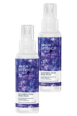 Avon Lavender Calm Lavanta ve Misk Kokulu Vücut Spreyi 100 Ml. İkili Set