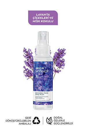 Avon Lavender Calm Lavanta ve Misk Kokulu Vücut Spreyi 100 Ml. İkili Set