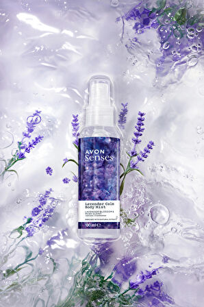 Avon Lavender Calm Lavanta ve Misk Kokulu Vücut Spreyi 100 Ml. Üçlü Set