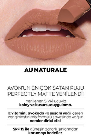 Avon Ultra Mat Ruj Au Naturale ve Glimmerstick Dudak Kalemi Nude Paketi