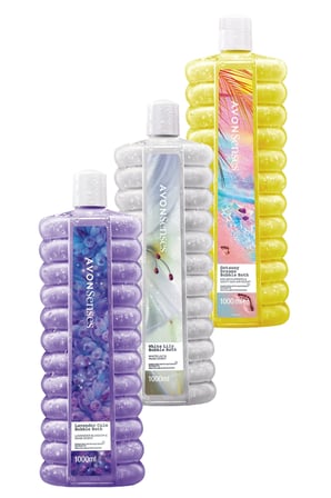 Avon Senses Zambak, Lavanta, Deniz Tuzu ve Güneş Çiçeği Kokulu Banyo Köpüğü Paketi 