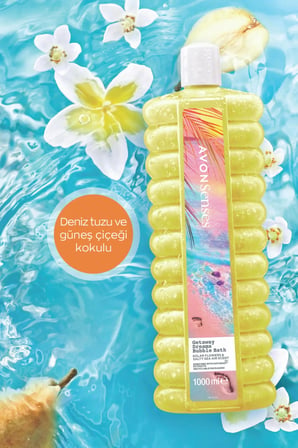 Avon Senses Zambak, Lavanta, Deniz Tuzu ve Güneş Çiçeği Kokulu Banyo Köpüğü Paketi 