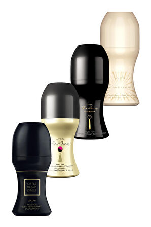 Avon Little Black Dress, Far Away, Incandessence ve Far Away Glamour Dörtlü Kadın Rollon Paketi