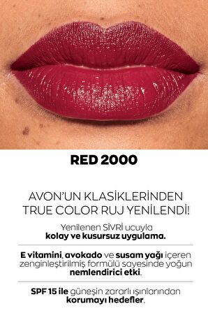 Avon Ultra Kremsi Ruj Paketi Blush Nude, Cappuccino ve Red 2000