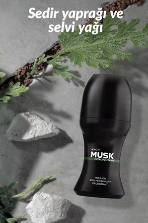 Avon Musk Metropolitano Erkek Parfüm ve Rollon Paketi