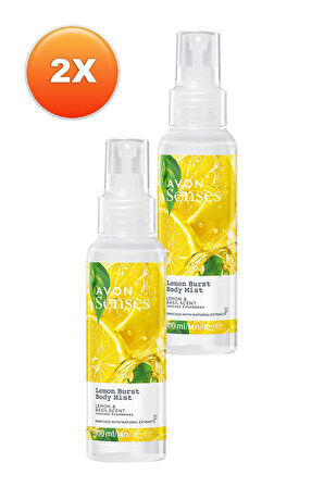 Avon Senses Lemon Burst Limon ve Reyhan Kokulu Vücut Spreyi 100 Ml. İkili Set
