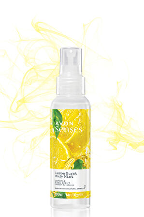 Avon Senses Lemon Burst Limon ve Reyhan Kokulu Vücut Spreyi 100 Ml. Üçlü Set