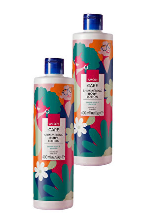 Avon Care Shimmering Gliserin İçeren Yasemin Kokulu Vücut Losyonu 400 Ml. İkili Set