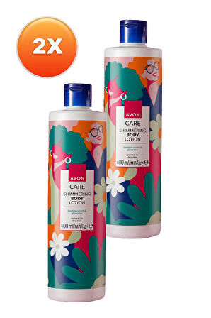 Avon Care Shimmering Gliserin İçeren Yasemin Kokulu Vücut Losyonu 400 Ml. İkili Set