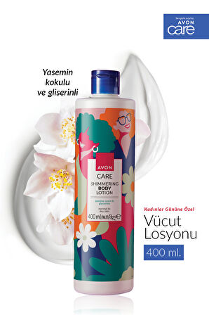 Avon Care Shimmering Gliserin İçeren Yasemin Kokulu Vücut Losyonu 400 Ml. İkili Set
