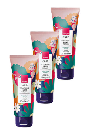 Avon Care Shimmering Gliserin İçeren Yasemin Kokulu El Kremi 75 Ml. Üçlü Set