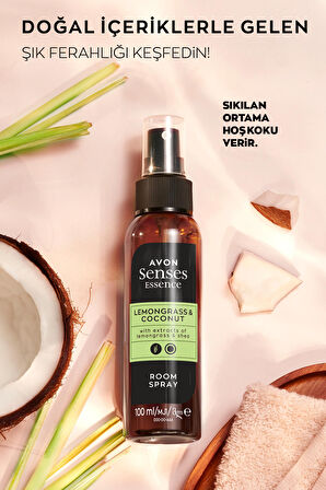 Avon Limon Otu ve Hindistan Cevizi Kokulu Oda Spreyi 100 Ml. Üçlü Set