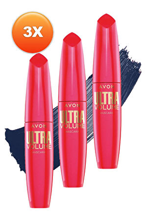 Avon True Colour Ultra Volume Lash Magnify Mascara Navy Üçlü Set