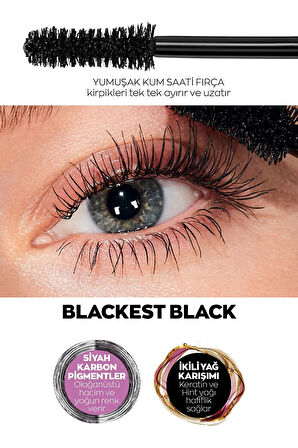 Avon Euphoric Volume and Length Maskara 10 Ml. Blackest Black İkili Set