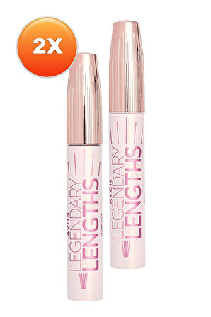 Avon Legendary Lengths Hacim ve Uzunluk Veren Siyah Maskara 10 Ml. İkili Set