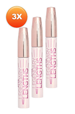 Avon Legendary Lengths Hacim ve Uzunluk Veren Siyah Maskara 10 Ml. Üçlü Set