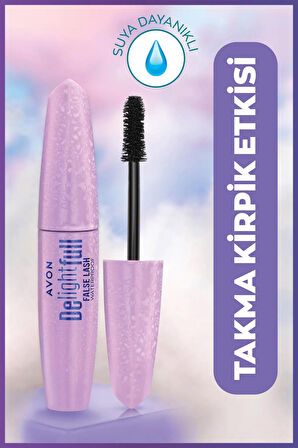 Avon Delightful False Lash Suya Dayanıklı Maskara 10 Ml. Lava Brown İkili Set