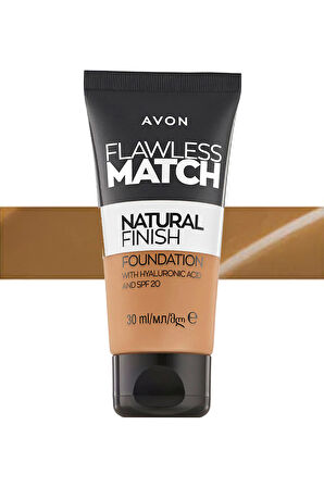 Avon Flawless Match Natural Likit Fondöten Spf20 30 Ml. Light Caramel 355G